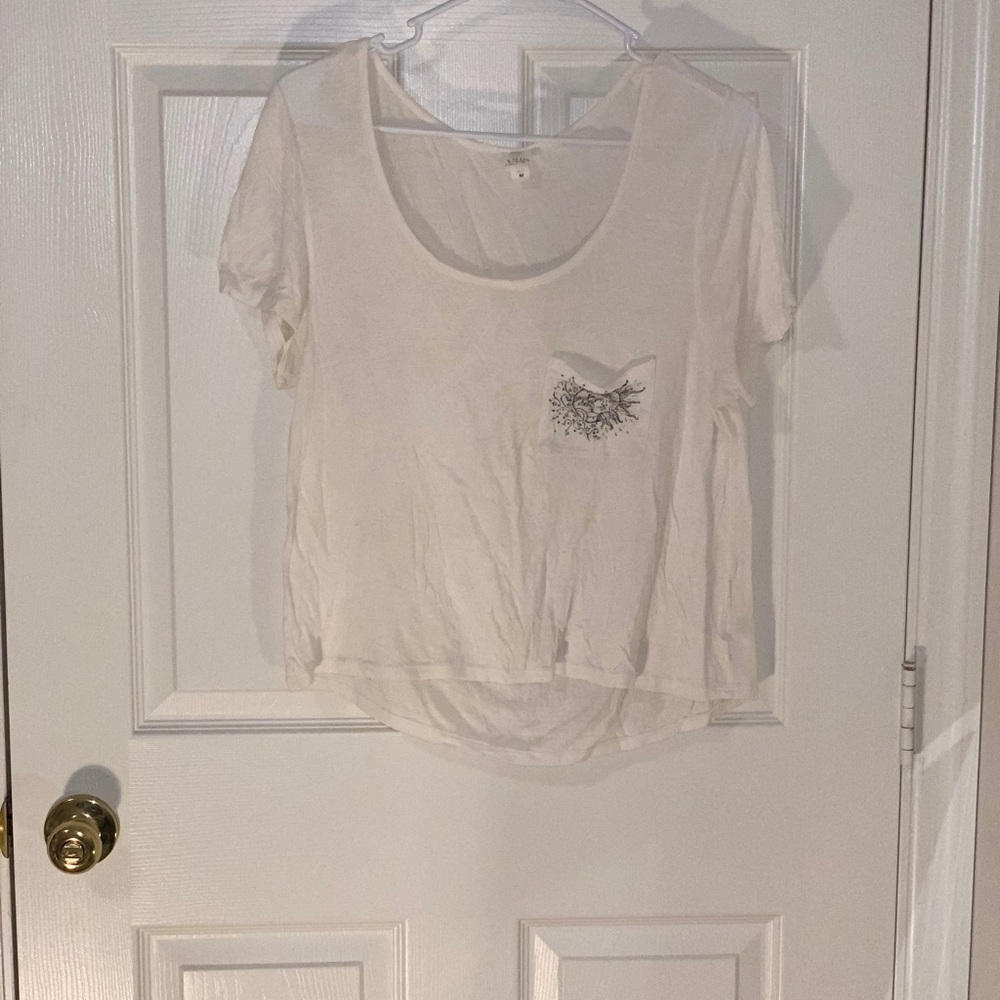 white la hearts sun & moon crop top